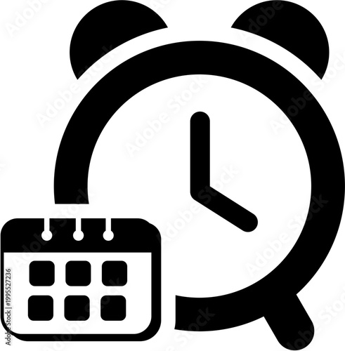 Alarm clock rings on schedule