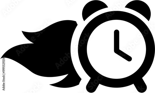 Alarm clock ringing loudly now