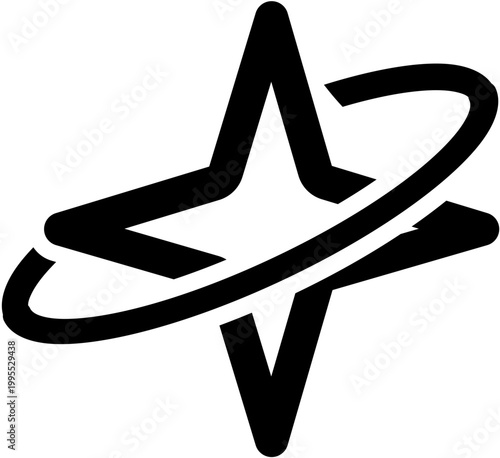 Black star symbol illustration