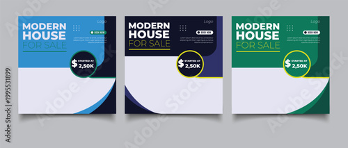 Real Estate Social Media Post Template, Editable Banner Template With Dream Home Post Social