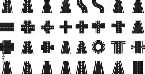 Roadway and highway system design elements collection