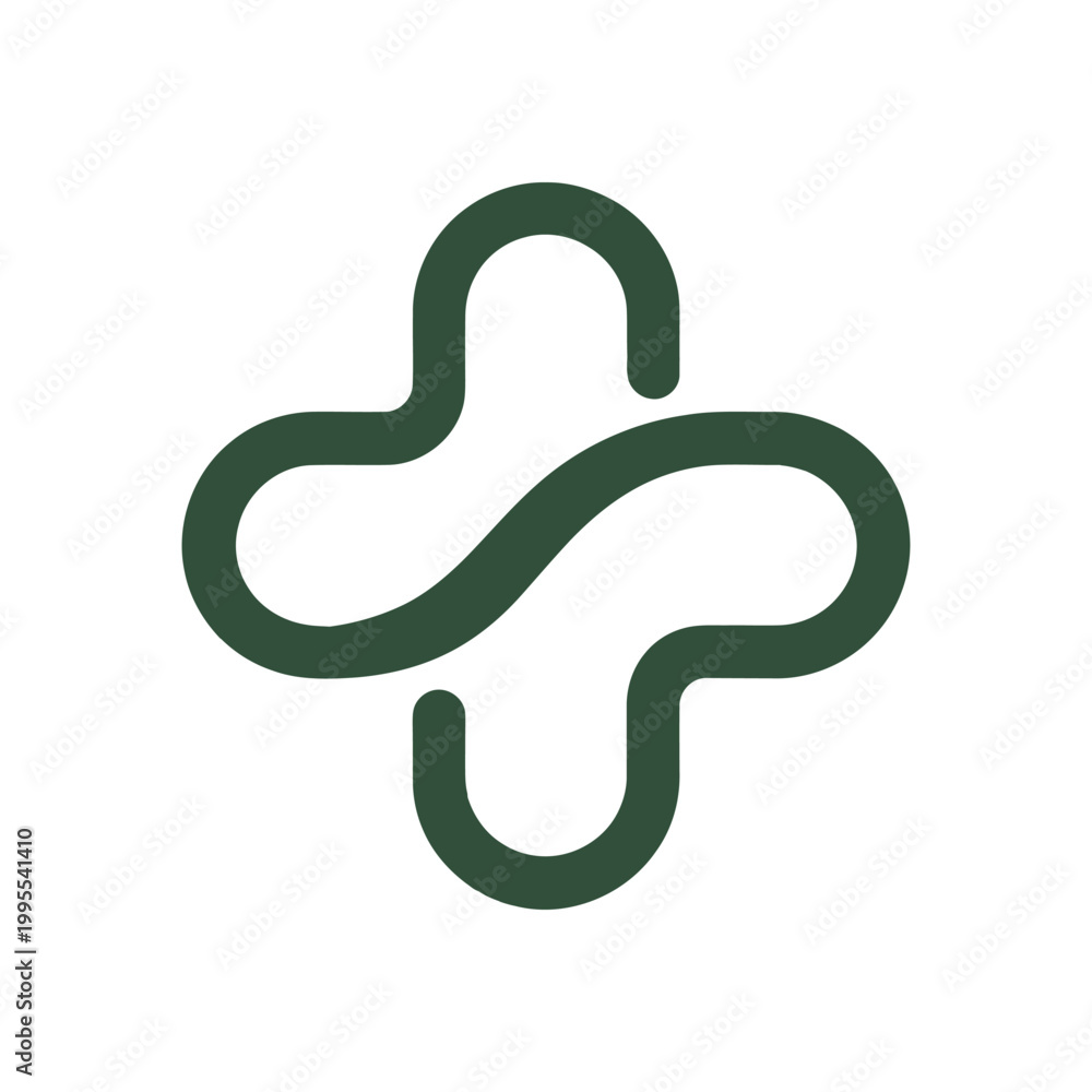 Fototapeta premium Medical plus icon vector on White Background ,Vector Art Illustration on white background.