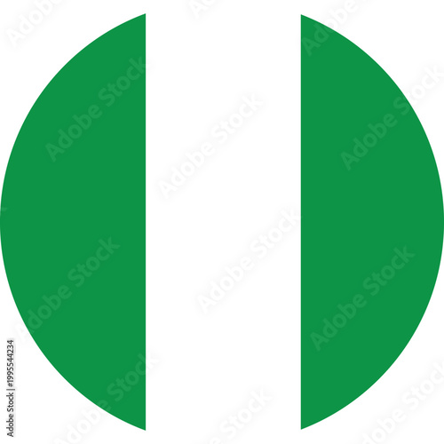 Free Download Nigeria round flag icon on isolated transparent background  - GFXLoad