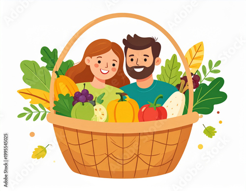 Farmers Market Basket Swing
