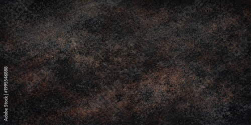 Dark brown and black leather texture background featuring a vintage grunge pattern on a rough aged material surface for a dark textile wallpaper design