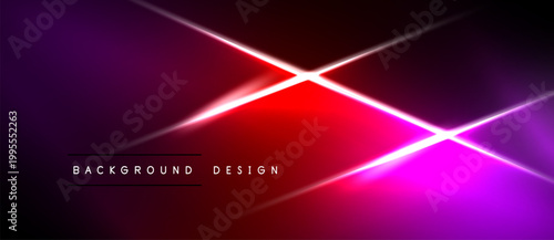 Abstract gradient background. Vivid purple, red hues create dynamic light streaks. Modern design element for digital projects.