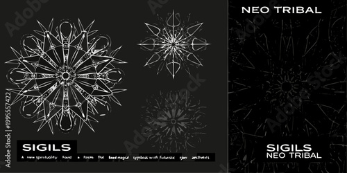 Neo tribal sigils a futuristic exploration of magical symbols and aesthetics