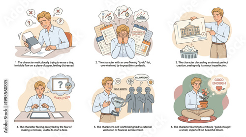 Person coping with Anxiety through stress management techniques and therapy