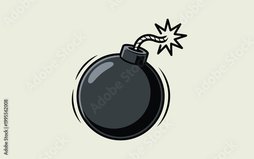 An explosive bomb detonates suddenly in a cartoonish scene.