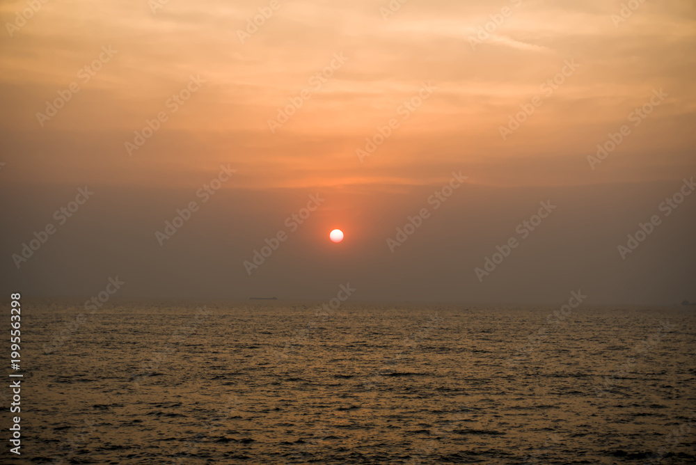 Fototapeta premium sunset on the beach
