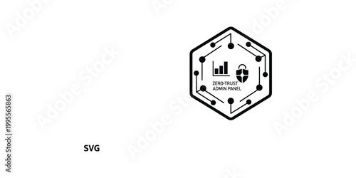 Hexagonal logo representing a zero-trust security admin dashboard interface