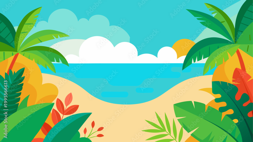Fototapeta premium tropical parrot enjoying a refreshing drink by the sea