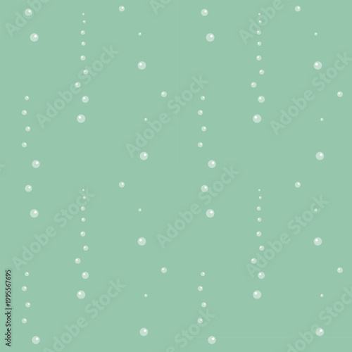 Water bubbles pattern on mint green background, abstract underwater texture for marine branding, bathroom interior decor, refreshing beverage packaging, and skincare product design