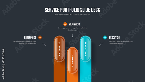 Visual Introduction Frame Layout Vector Illustration. Professional Review Three Step Diagram Slideshow Design. Financial Forecast 3 Element Infographic Presentation Template.