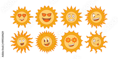 Photos Groovy Sun Illustration