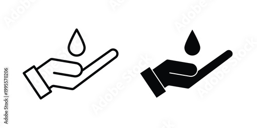 Ablution icon - Vector design set