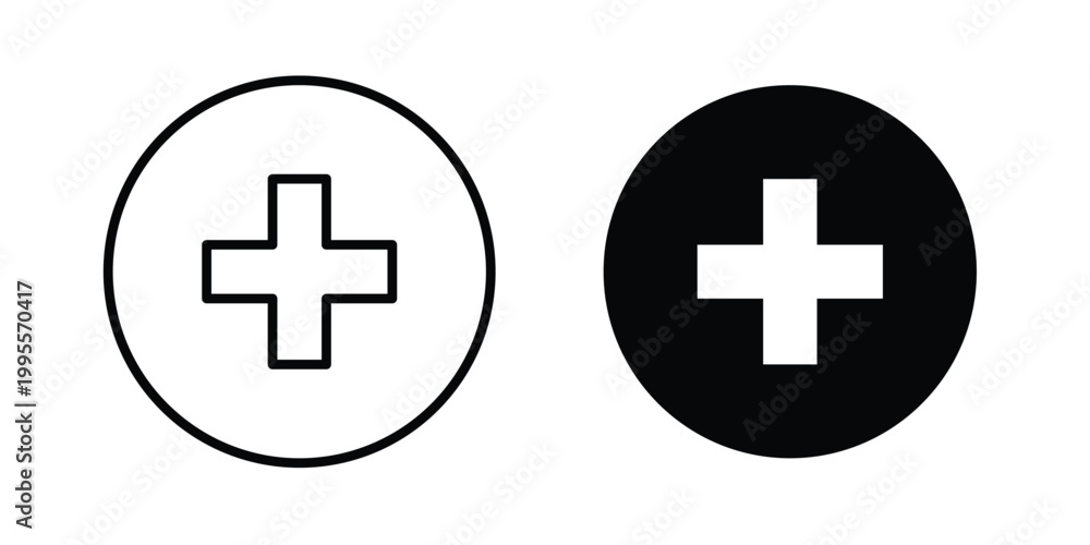 Obraz premium Add item icon - Vector design set