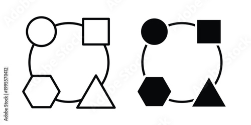 Adaptation icon - Vector design set