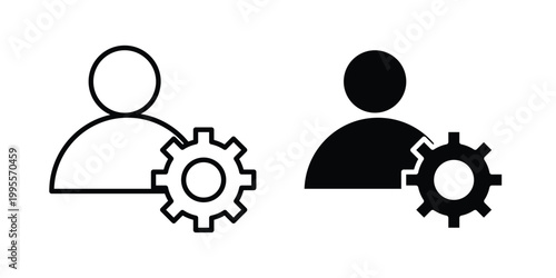 Admin icon - Vector design set