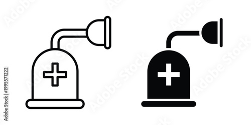Anesthesia icon - Vector design set