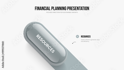 Project Overview One Option Infographic Presentation Layout. Visual Performance 1 Element Diagram Slideshow Template. Company Campaign Slide Design Vector Illustration.