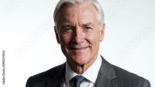Mature Businessman Portrait with Serious Expression.