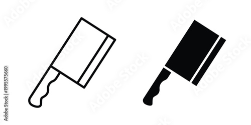 Butcher knife icon - Vector design set