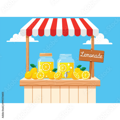 A colorful illustration of a lemonade stand (1)