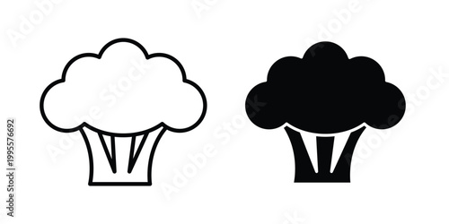 Cauliflower icon - Vector design set