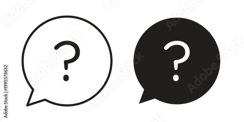 Konstfotografi Question icon concept design set. Icon Element For Design