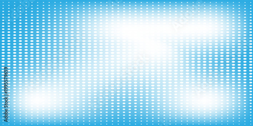 Warna halftone tekstur Putih dengan awan. Vektor pola awan abstrak bertitik latar belakang tekstur piksel dengan ruang salinan. Langit mendung vintage