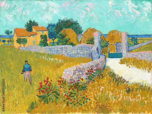 Farmhouse in Provence. Oil on canvas