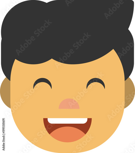 vector illustration of a boy