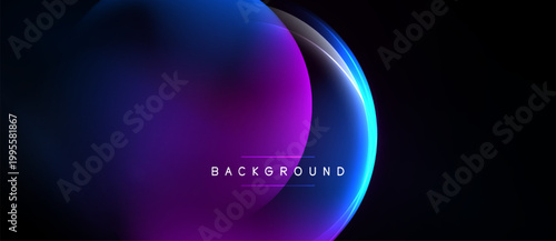 Abstract gradients blend, creating luminous shapes. Dark background emphasizes vibrant blue, purple hues. Text reads background.