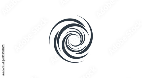 Turbulence Line art vector abstract simple decorative illustration