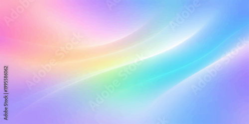Abstract colorful rainbow background with smooth flowing light waves and vibrant glowing lines creating a bright modern design texture
