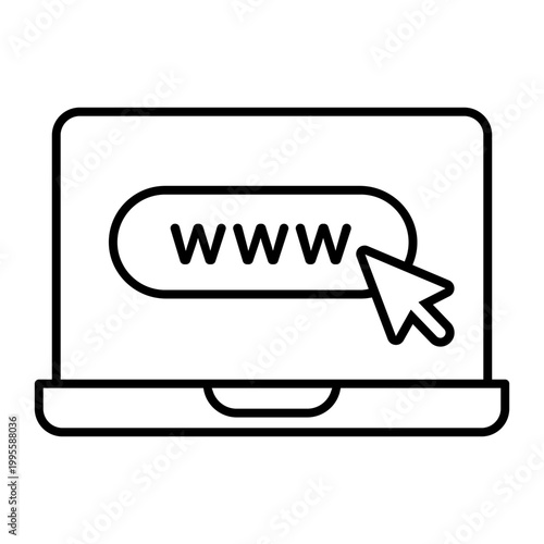 Laptop icon vector. System administrator illustration sign. pc symbol. Devops logo.  