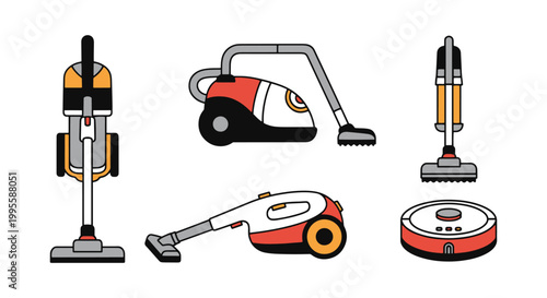 Vacuum Cleaner Line art vector creative abstract simple