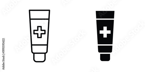 Ointment icon - Vector design set