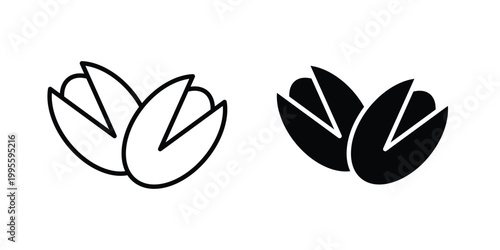 Pistachio icon - Vector design set