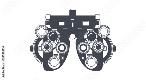 Vision Tester Line art vector clean abstract minimal shapes