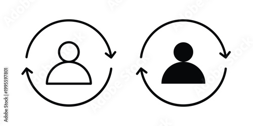 Referral icon - Vector design set