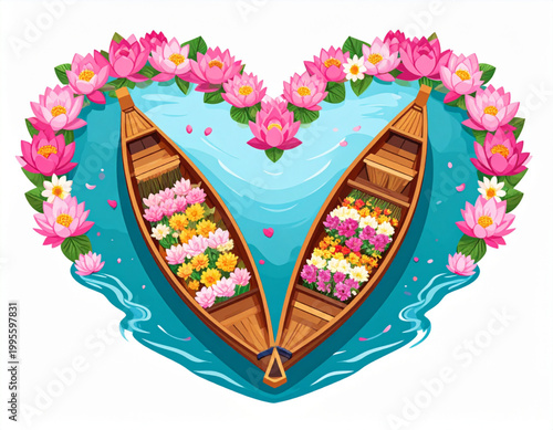 Floating Market Boat Basket