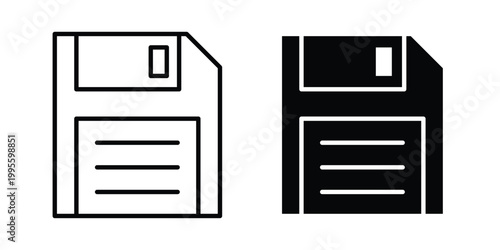 Save file icon - Vector design set