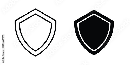 Shield icon - Vector design set