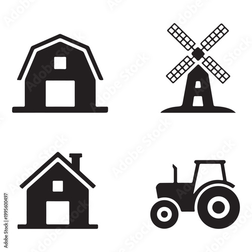 Farm life illustration capturing simple rural living and natural environment
