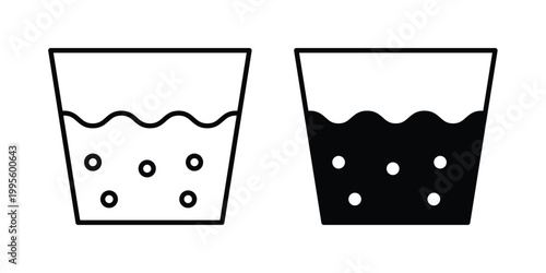 Soak icon - Vector design set