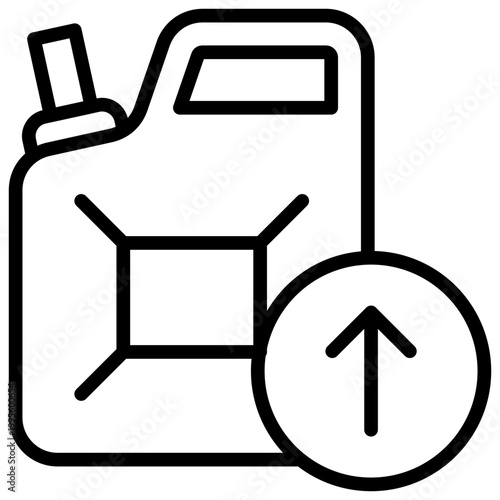 High Demand Fuel line icon