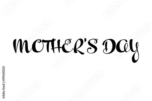 MOTHER'S DAY - 母の日を祝うシンプルなロゴマーク、Mother's Day
