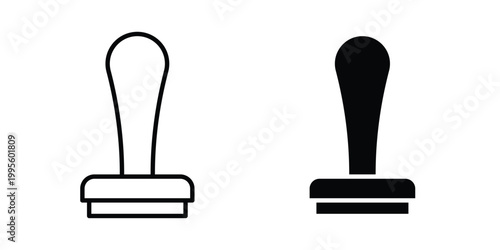 Stamp icon - Vector design set